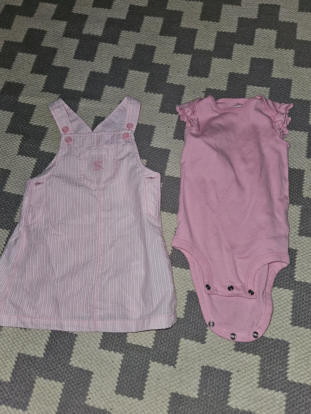 Carters pink ruffle